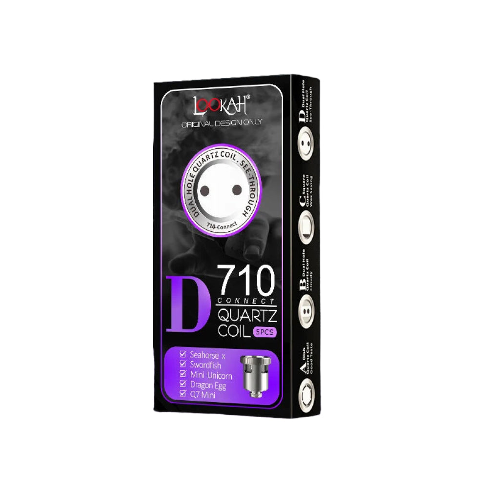 Lookah 710 Quartz Wax Dish Coils  -D