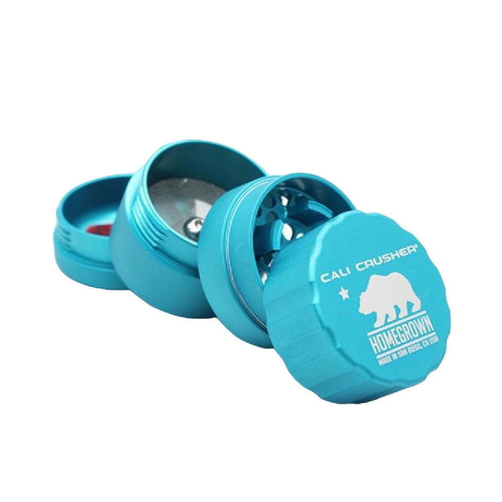 Cali Crusher Homegrown Pocket 1.85" 4 Piece Grinder Aquamarine