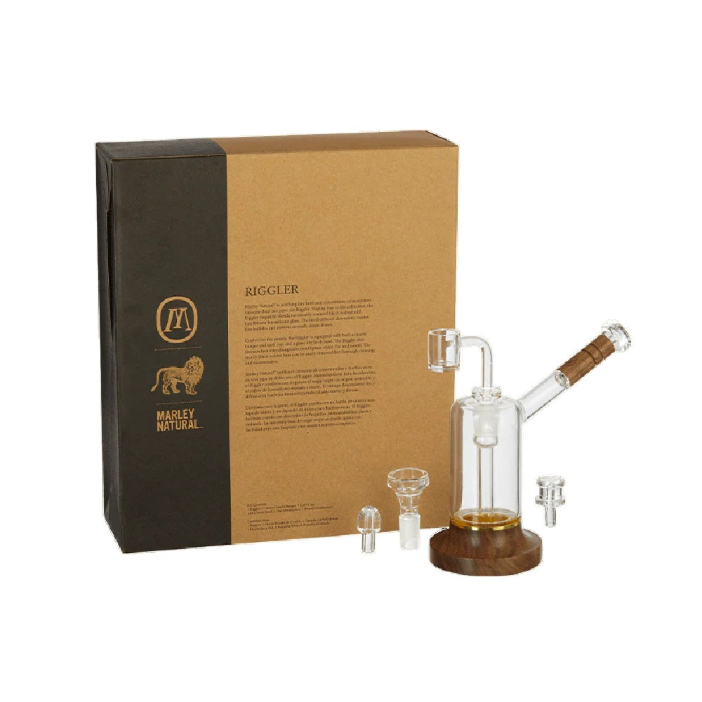 Marley Natural Glass & Walnut Riggler