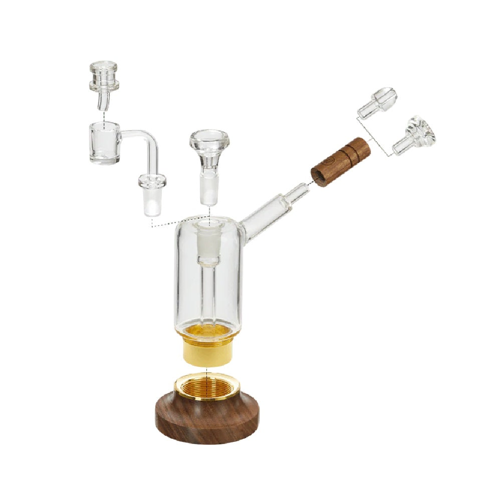 Marley Natural Glass & Walnut Riggler