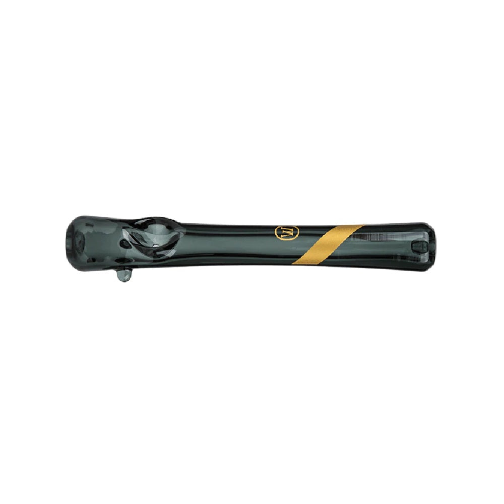 Marley Smoked Glass Steamroller with Gold Stripe Decal