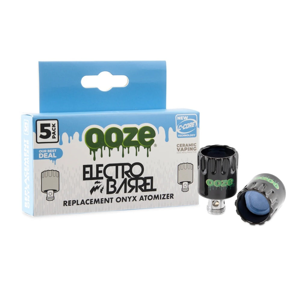 Ooze Electro Barrel Onyx Atomizer - 5 Pack