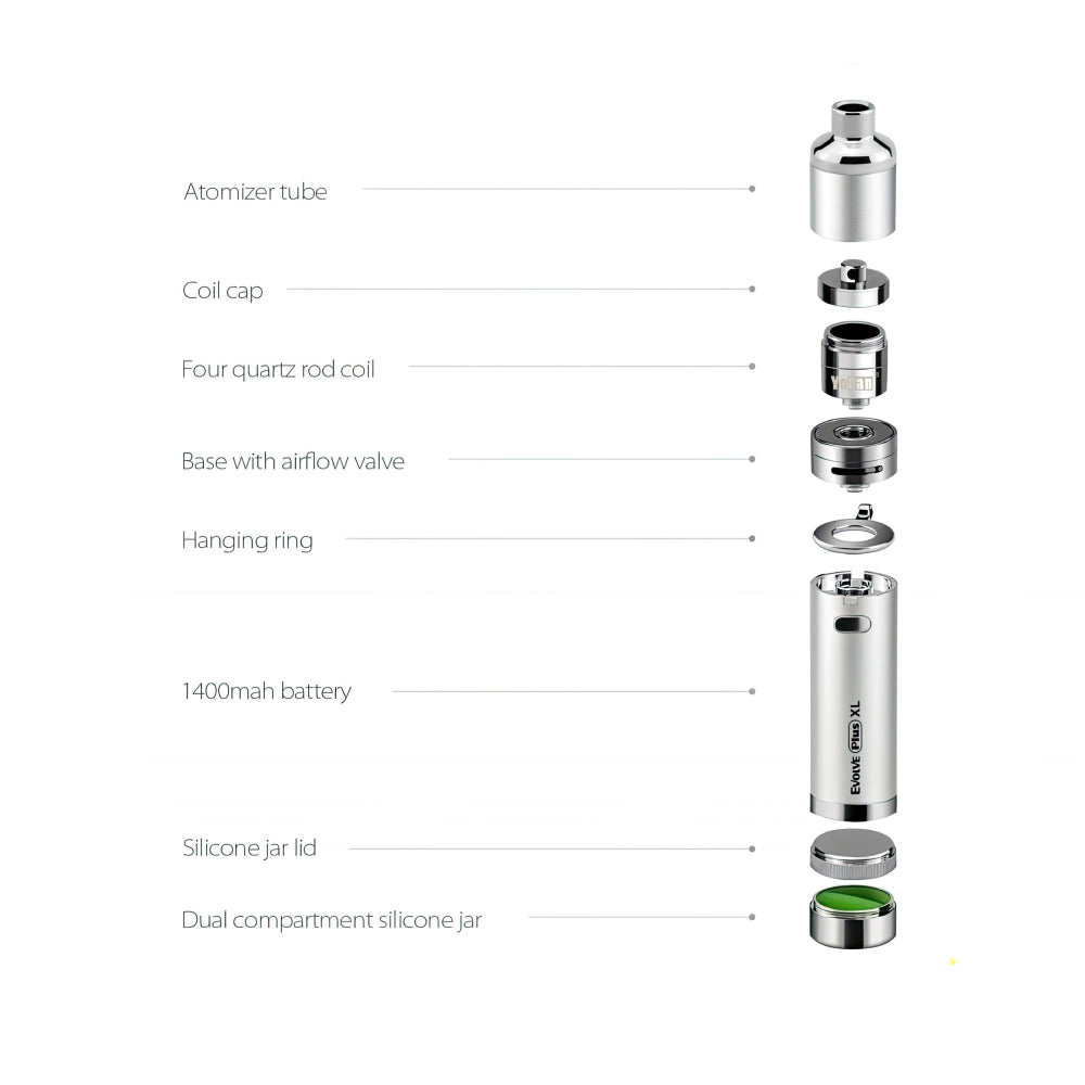 Yocan Evolve Plus XL Vaporizer - Exploded View
