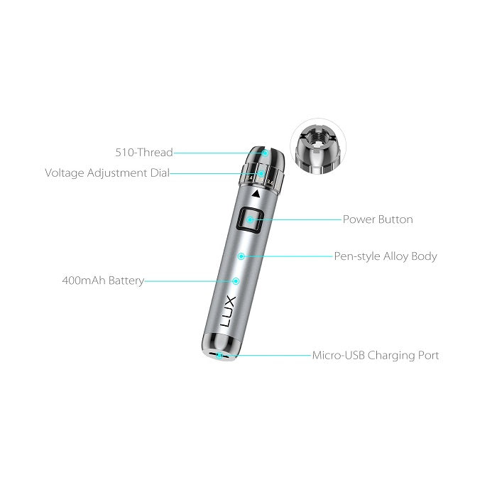 Yocan LUX 510 Threaded Vape Pen Battery