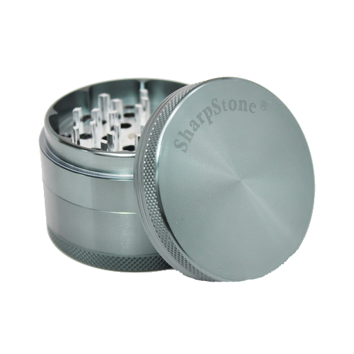 SharpStone® Hard Top 4 Piece Herb Grinder - Gray