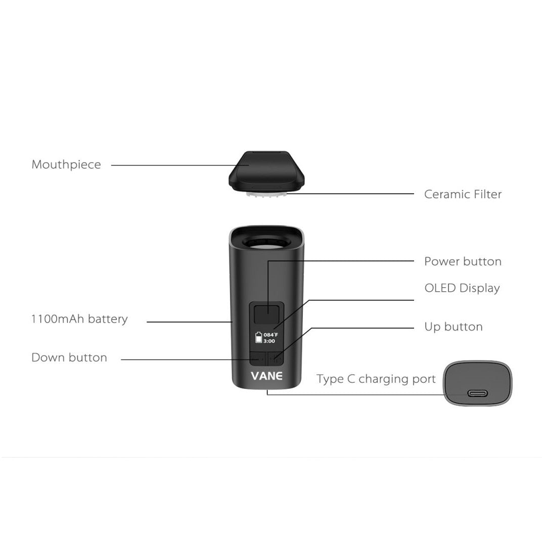 Yocan Vane Portable Vaporizer - Parts