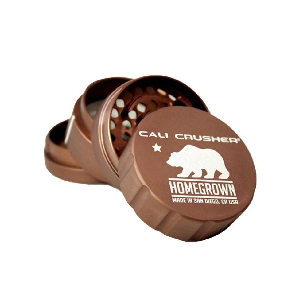 Cali Crusher Homegrown Large 2.35" 4 Piece Grinder Brown