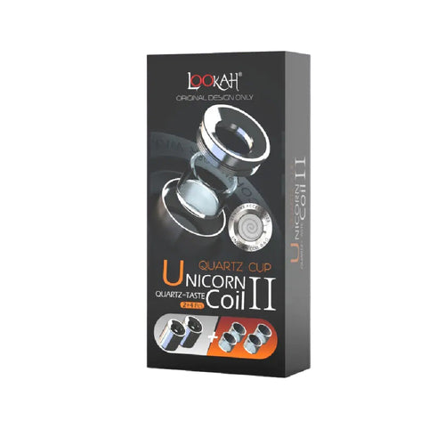 Lookah Unicorn Wax E-Rig Replacement Coils - 2 Quartz Coils & 4 Cups