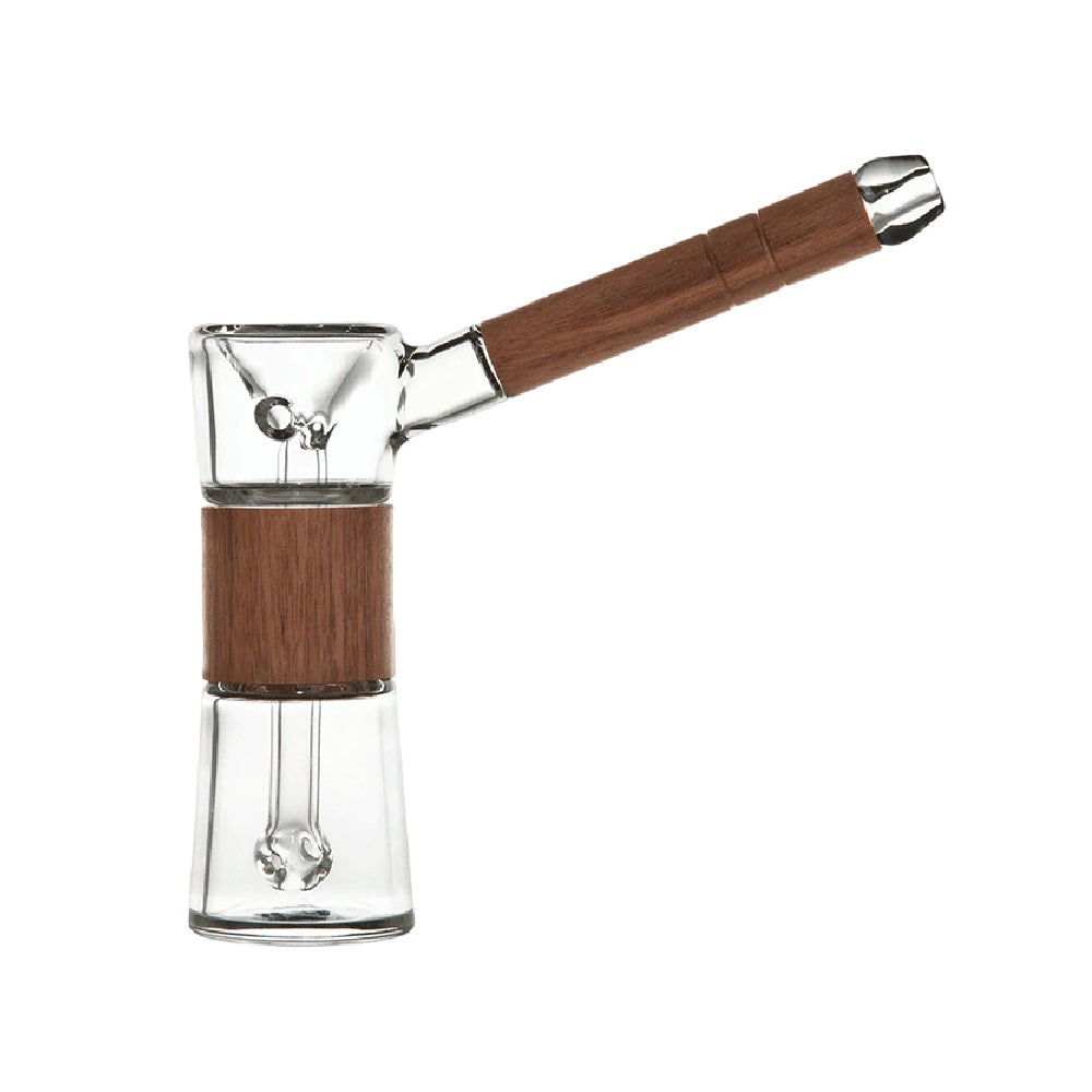 Marley Natural Glass & Walnut Bubbler