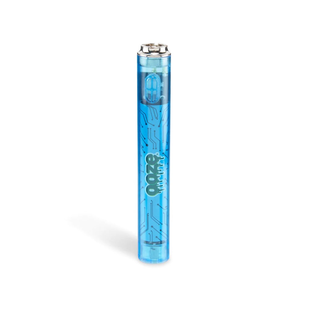Ooze Slim Clear Series Transparent Vape Battery - Sapphire Blue