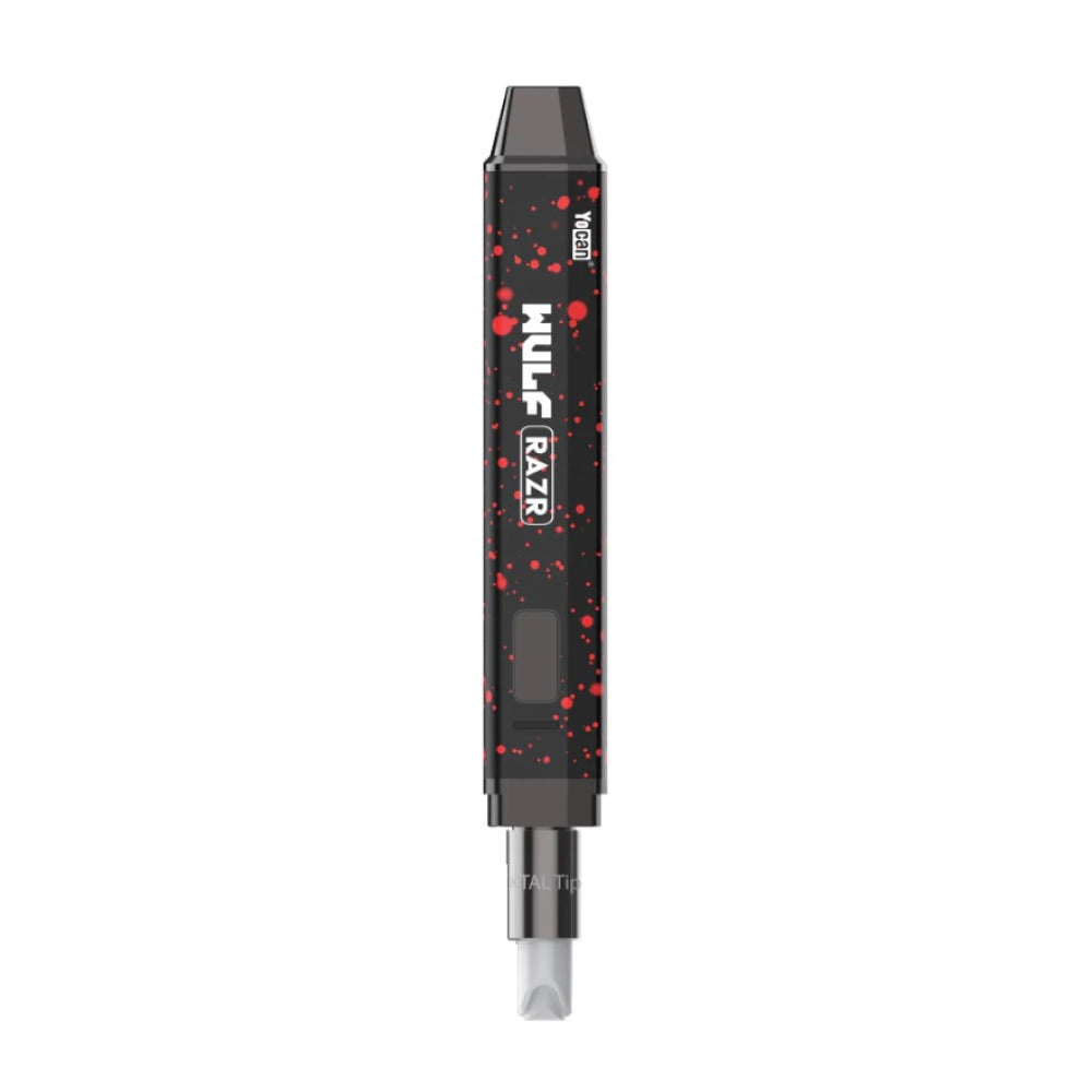 Wulf Modz RAZR Nectar Collector Vaporizer and Hot Knife - Black Red Spatter