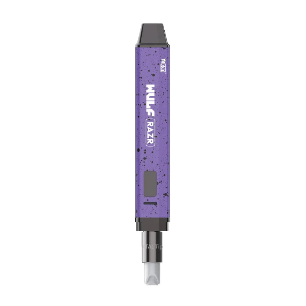 Wulf Modz RAZR Nectar Collector Vaporizer and Hot Knife - Purple Black Spatter