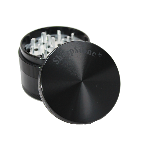 SharpStone® Hard Top 4 Piece Herb Grinder - Black