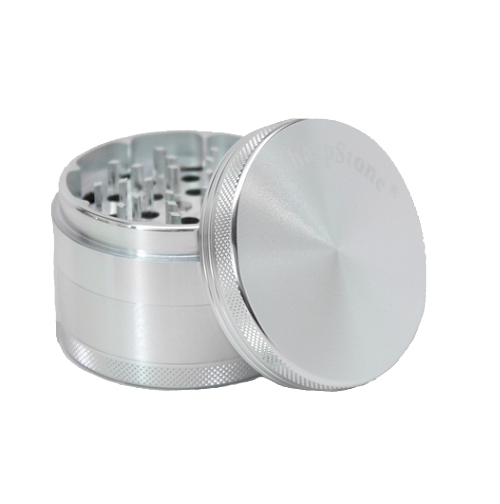 SharpStone® Hard Top 4 Piece Herb Grinder - Silver